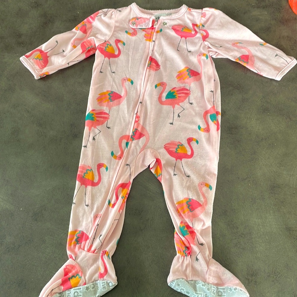 Flamingo Pajamas with zipper